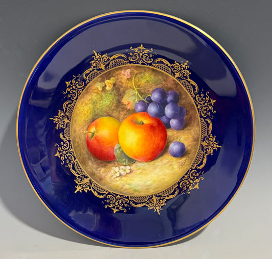 Stunning Royal Worcester Hand Painted Fruit Cabinet Plate Signed Sebright c1936