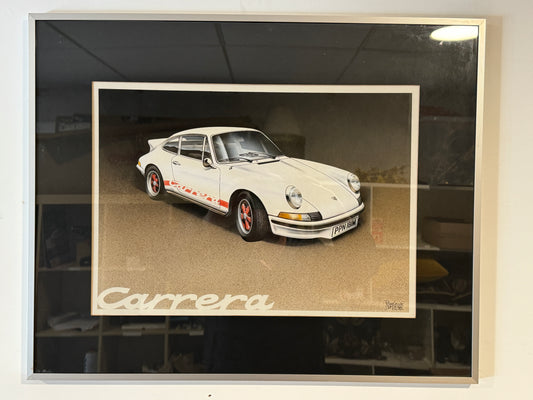 Original Painting 1973 Porsche 911 Carrera RS Touring signed Goode PPN181M