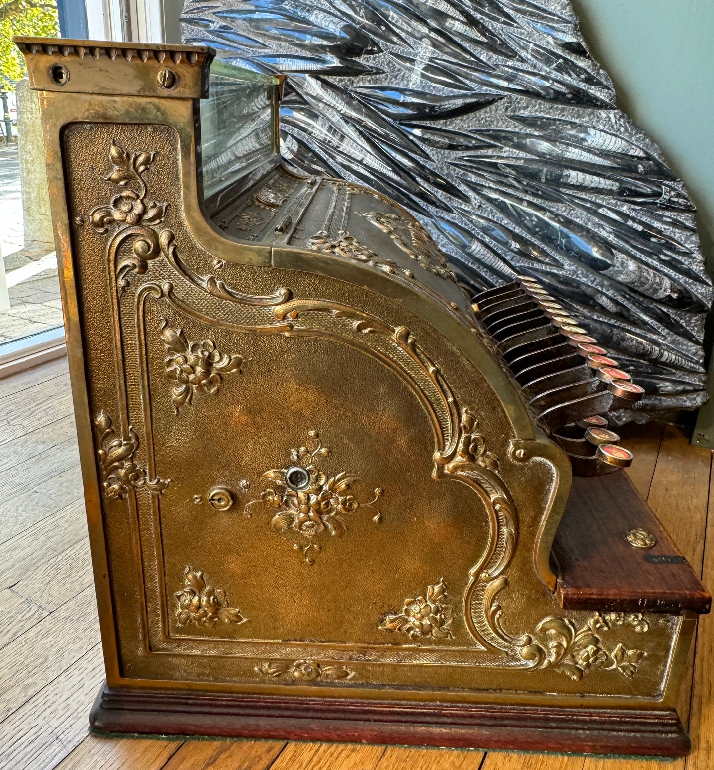 Antique Brass National Cash Register GWO