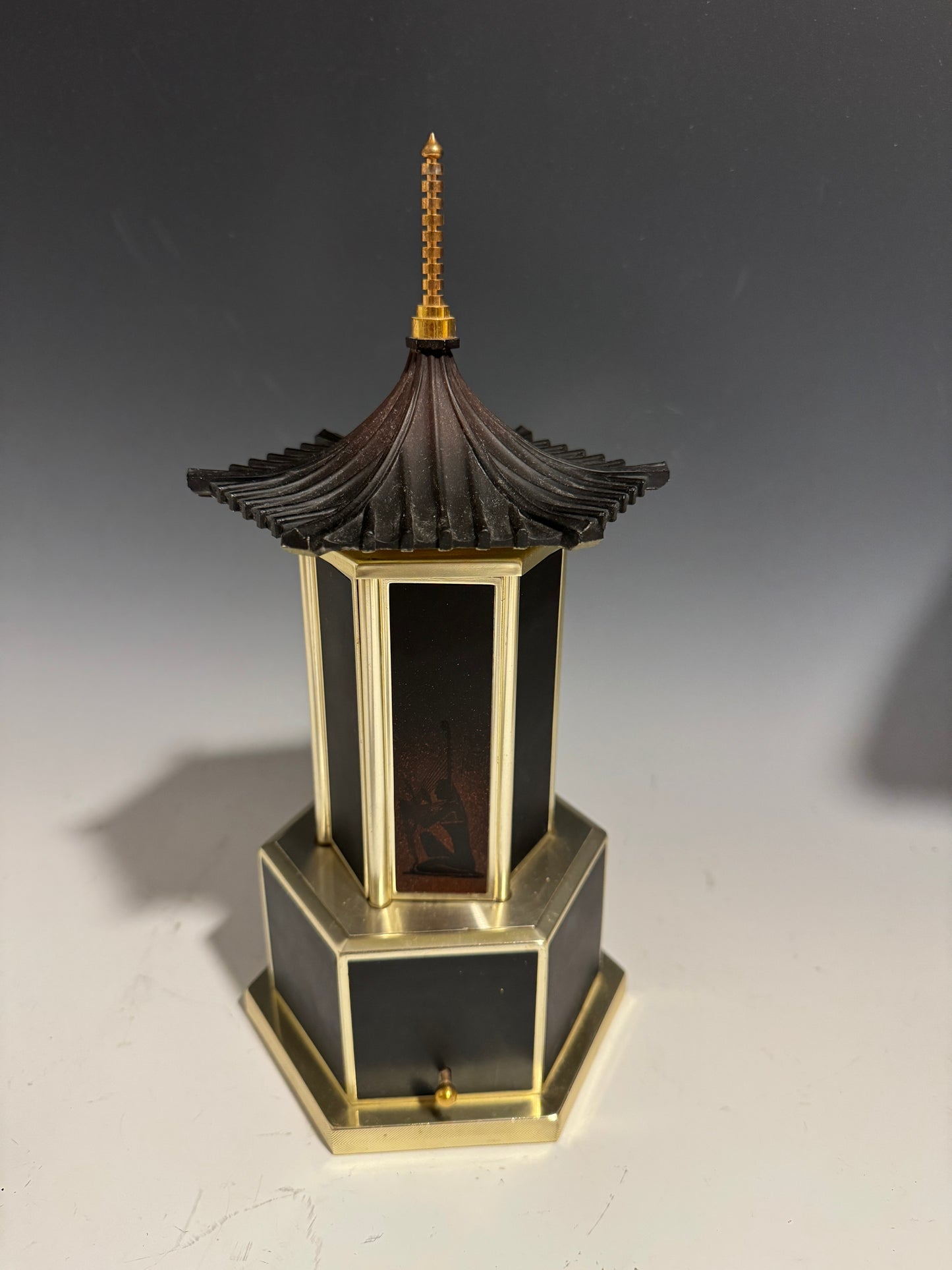 Stunning Rare 1960's Carousel Musical Cigarette / Cigar Dispenser Pagoda