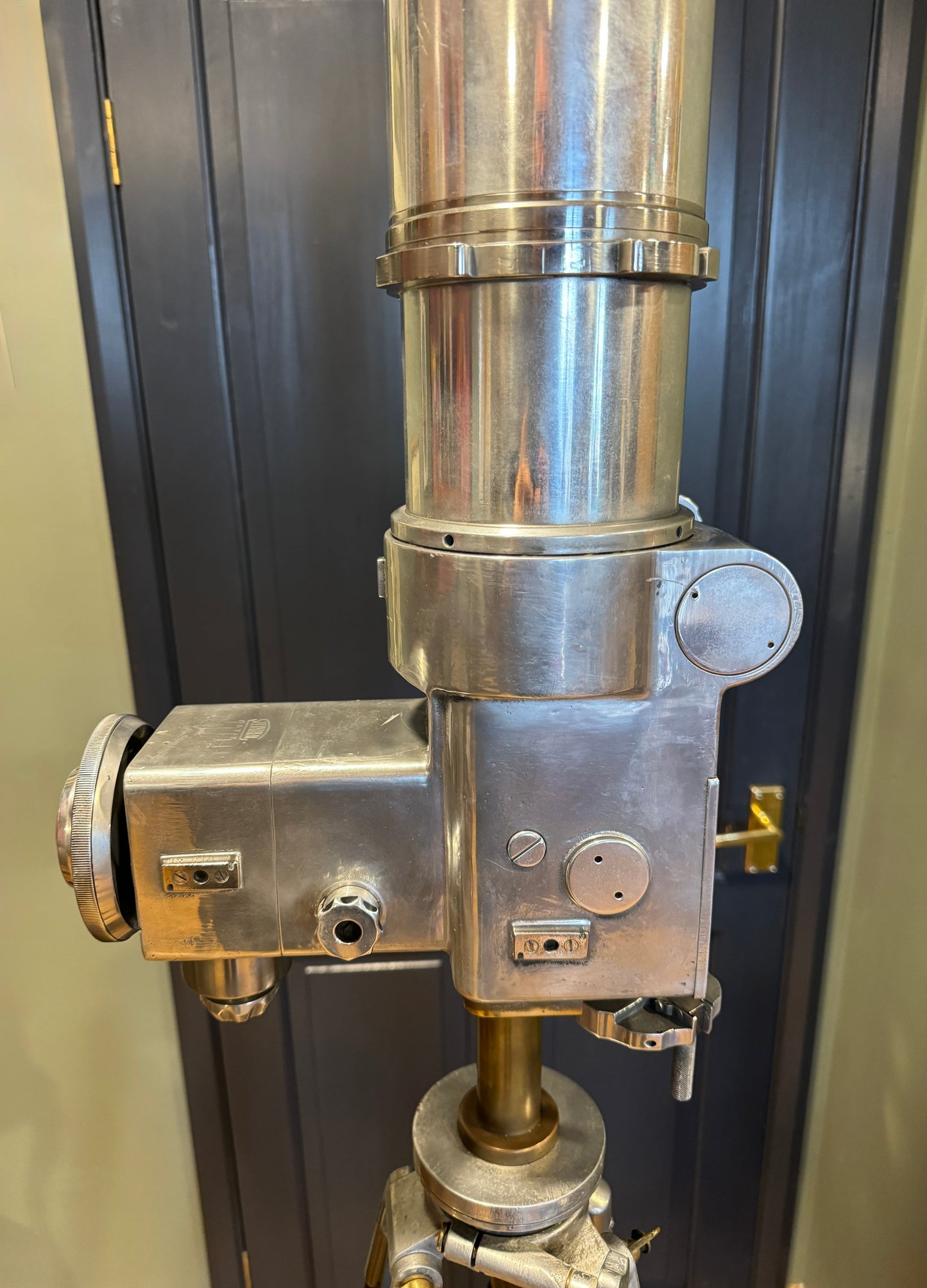 Rare German Military Cold War Steinheil Periscope / Binocular on Tripod & Box