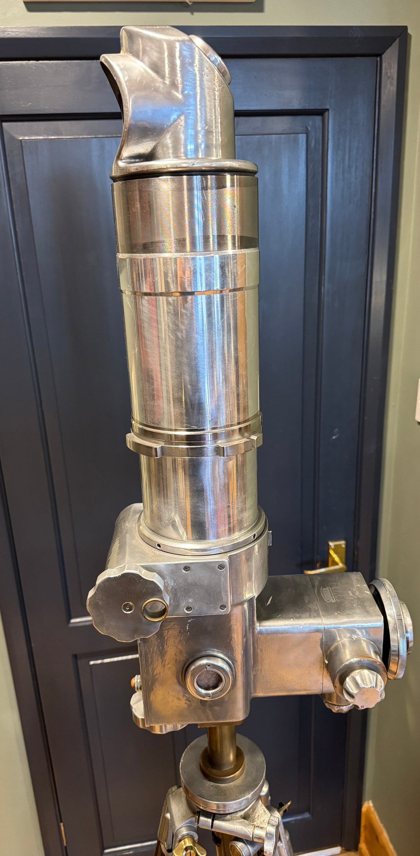 Rare German Military Cold War Steinheil Periscope / Binocular on Tripod & Box