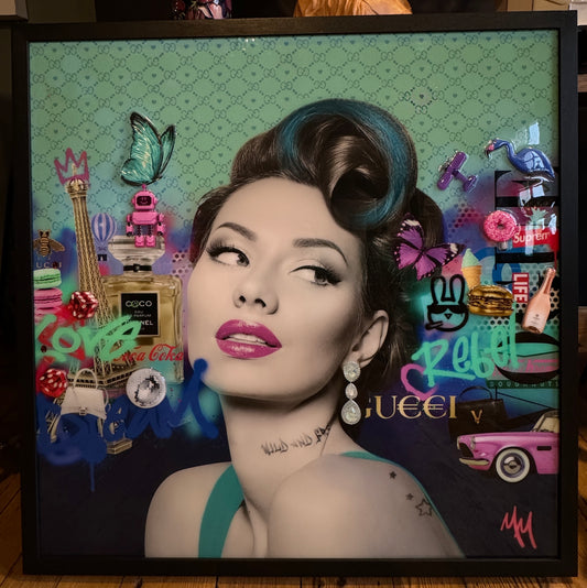 MISS MASH (CONTEMPORARY) 'C'EST LA VIE II' (originally £2750) Original Signed Painting