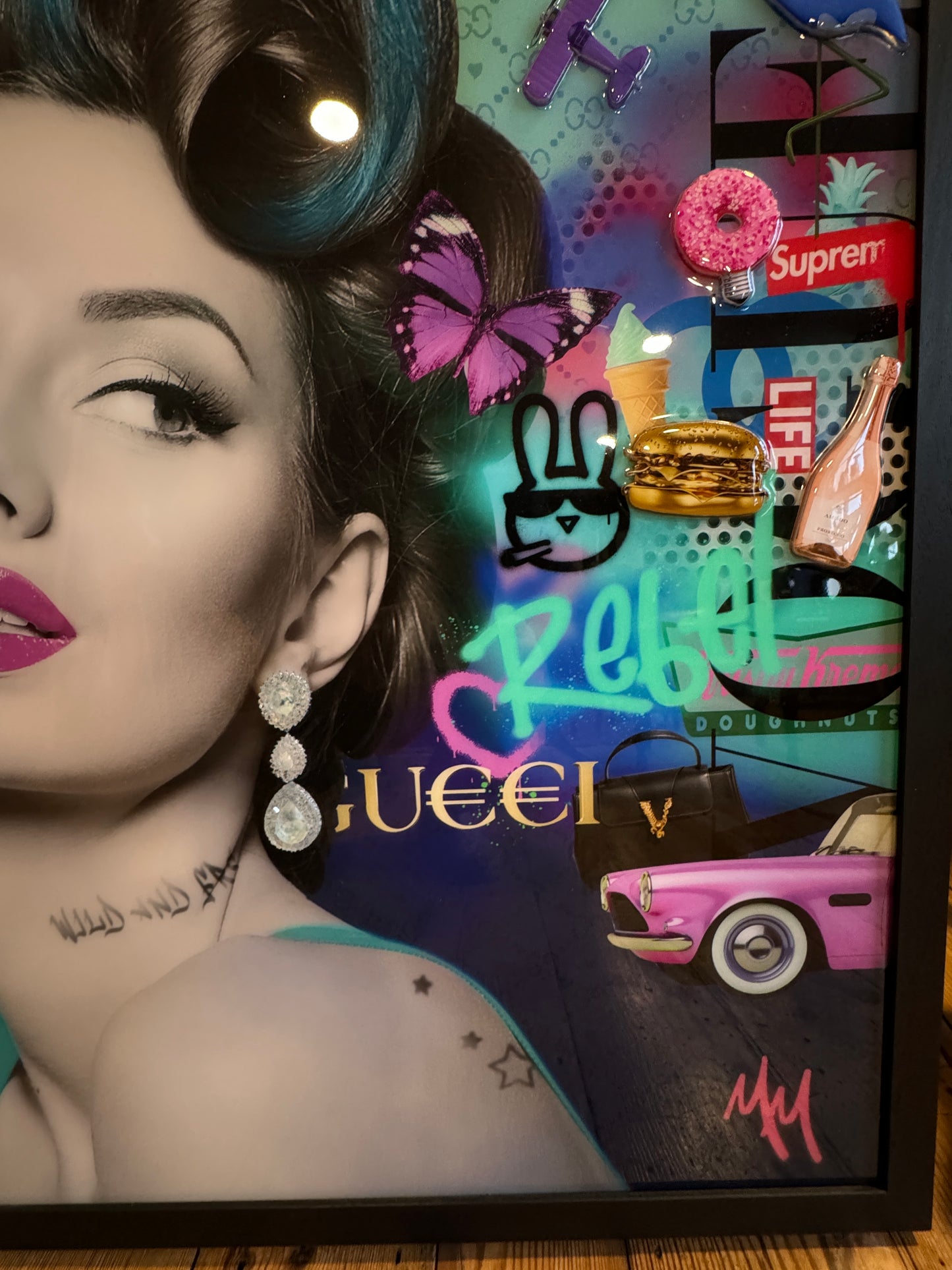MISS MASH (CONTEMPORARY) 'C'EST LA VIE II' (originally £2750) Original Signed Painting