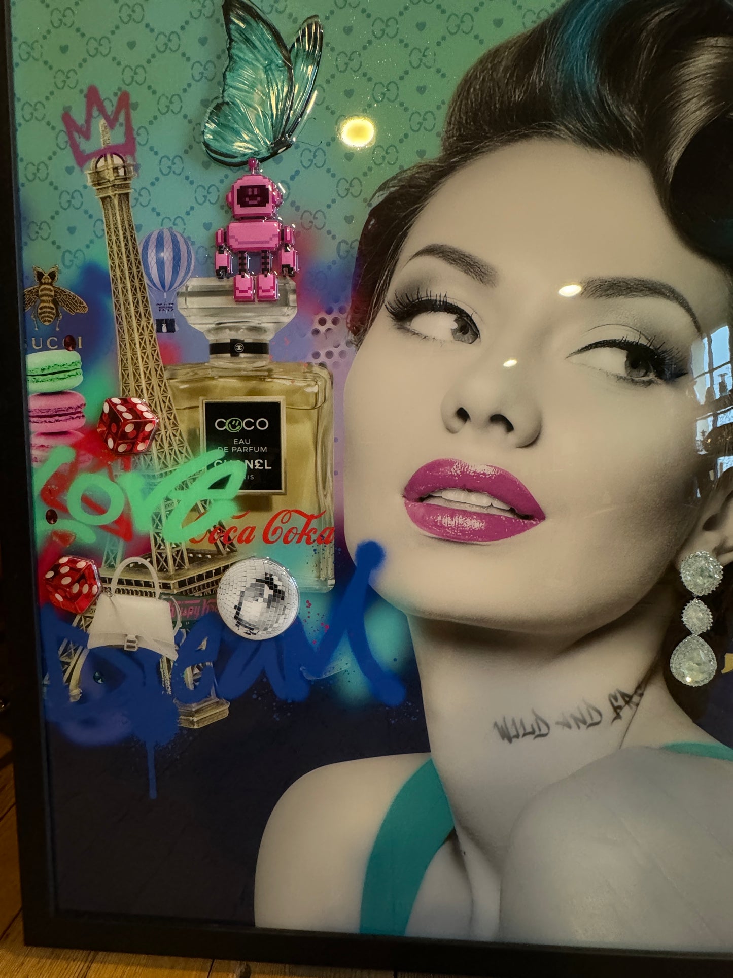 MISS MASH (CONTEMPORARY) 'C'EST LA VIE II' (originally £2750) Original Signed Painting
