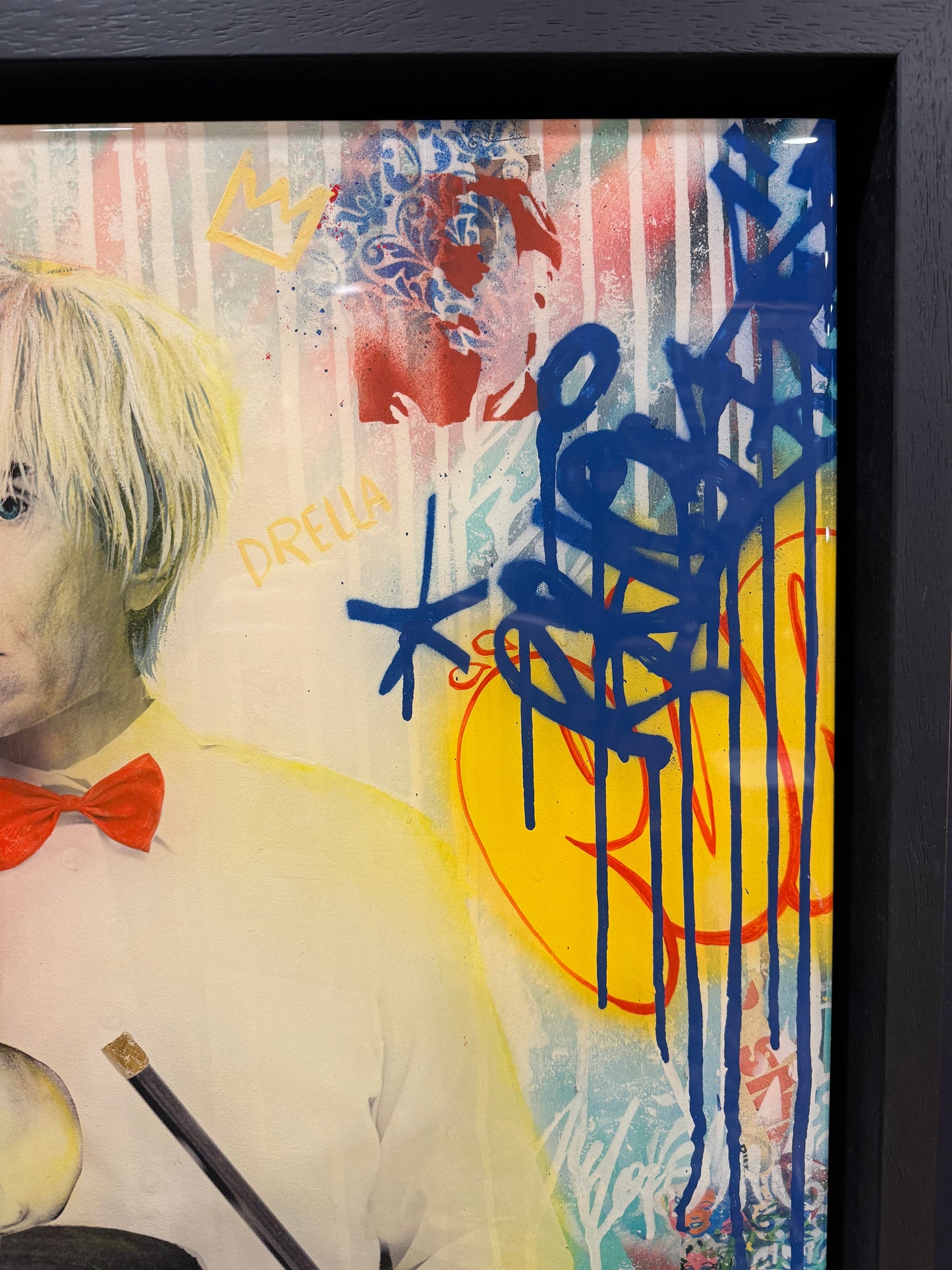 SRINJOY GANGOPADHYAY Mixed Media Painting Andy Warhol Magician Signed Original