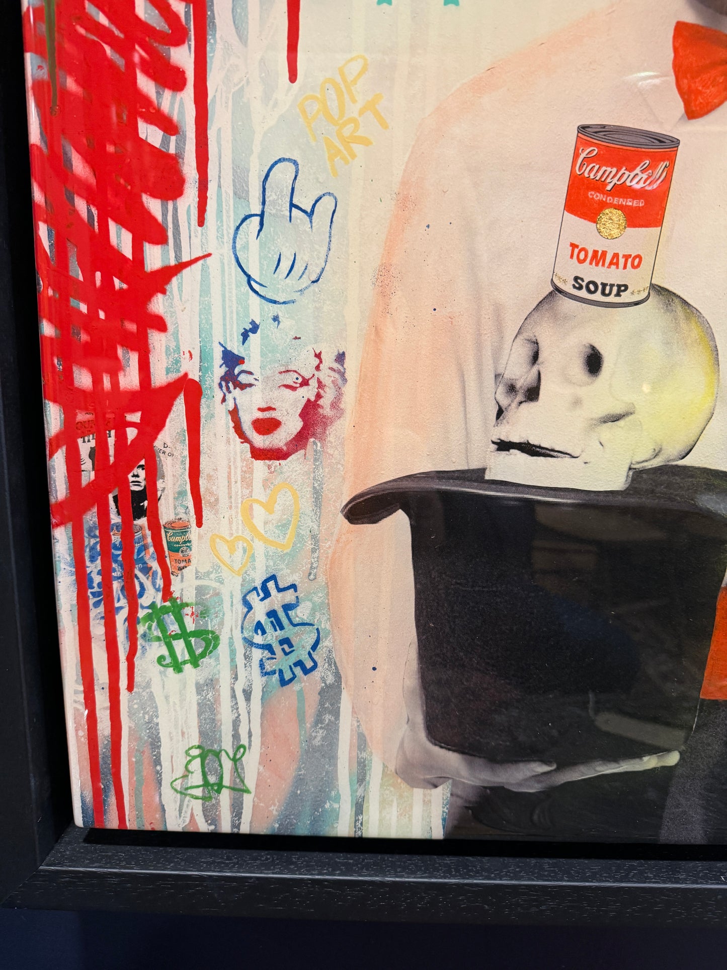 SRINJOY GANGOPADHYAY Mixed Media Painting Andy Warhol Magician Signed Original