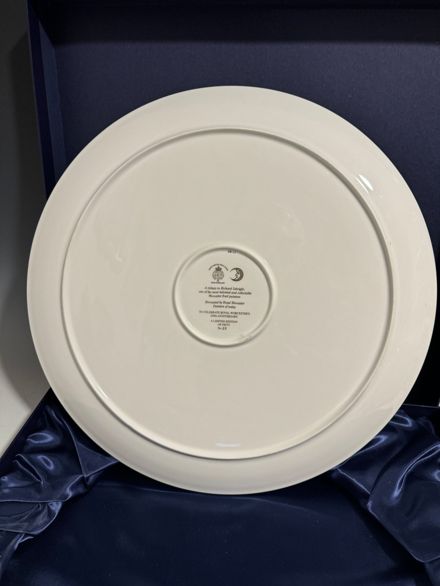 Large Rare Royal Worcester Signed Fruit Painted Ltd Ed Plate / Charger Signed
