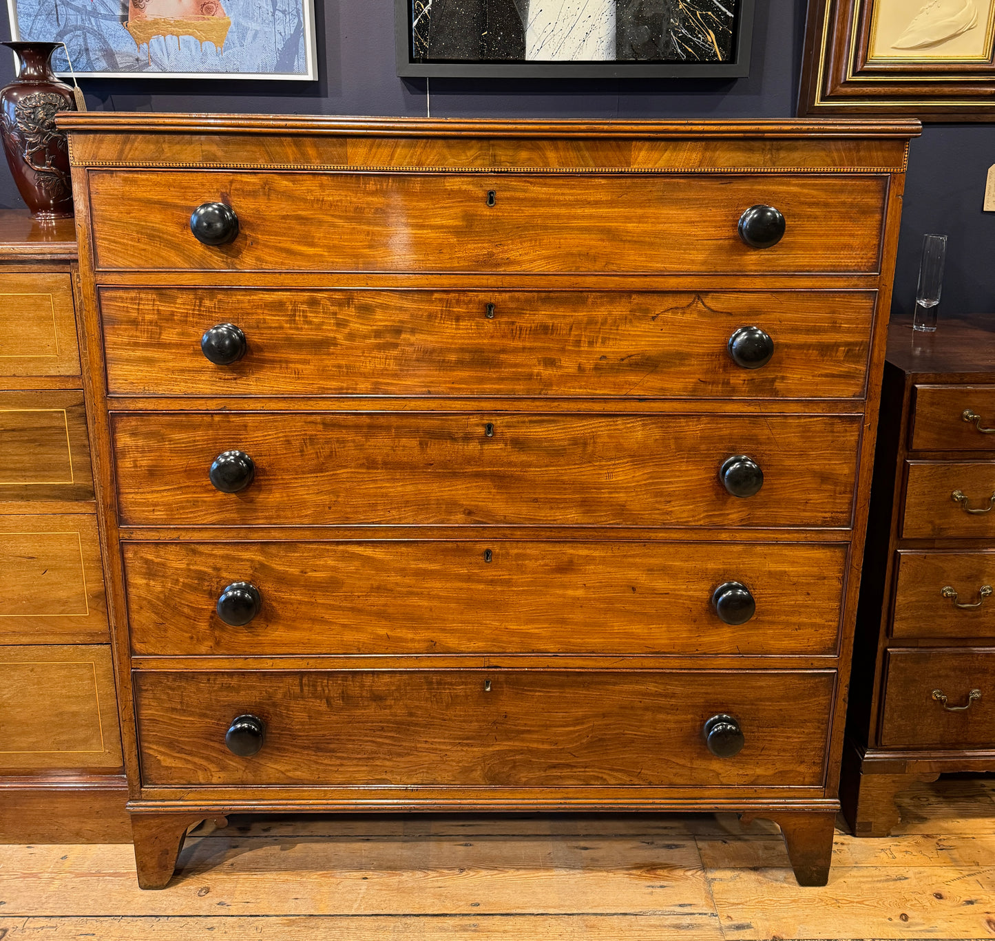 Superb Large Handsome Antique Victorian Mahogany Chest of Drawers