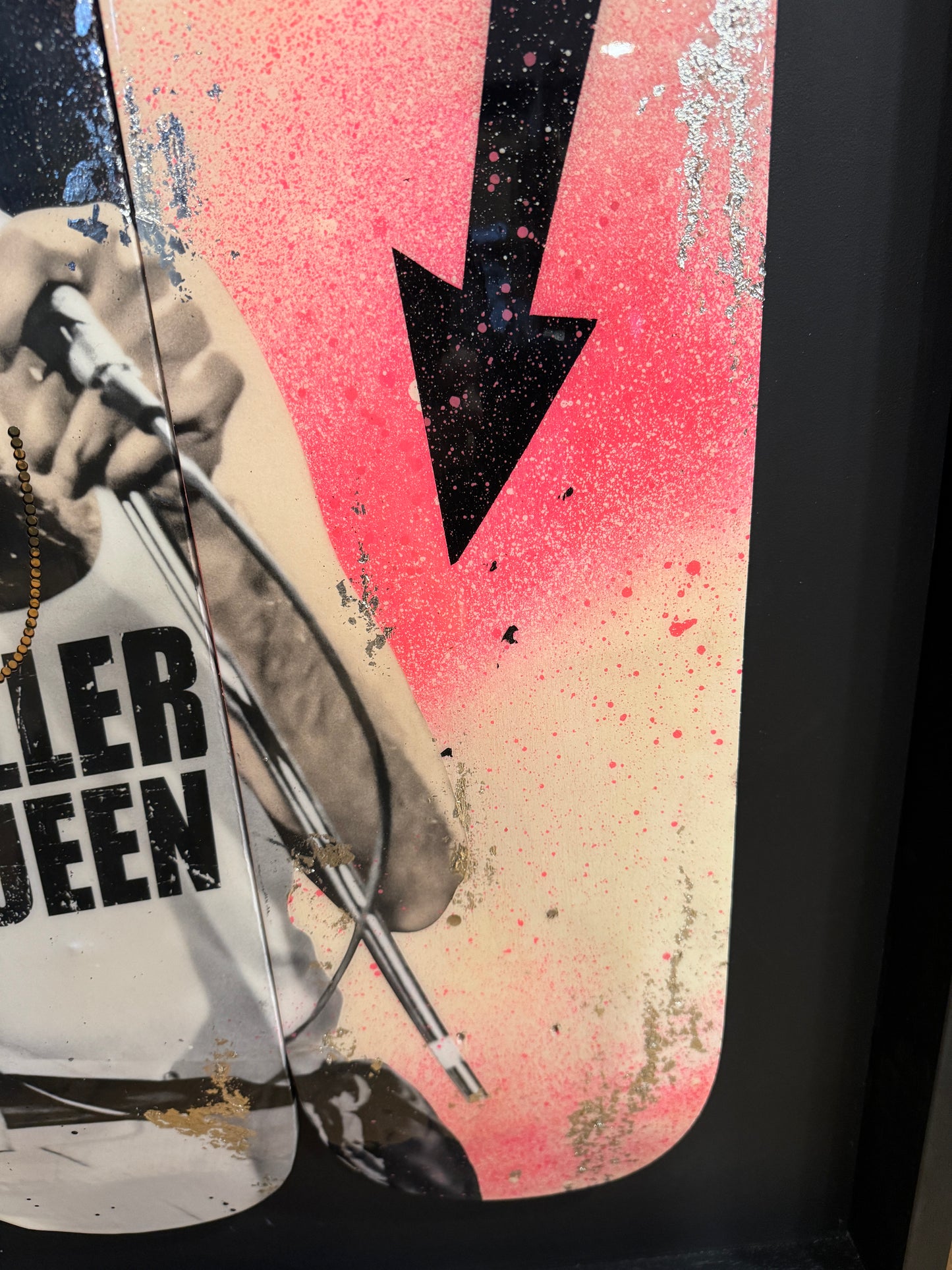 Original MR SLY, KILLER QUEEN II a portrait of Freddie Mercury on 3 Skateboards