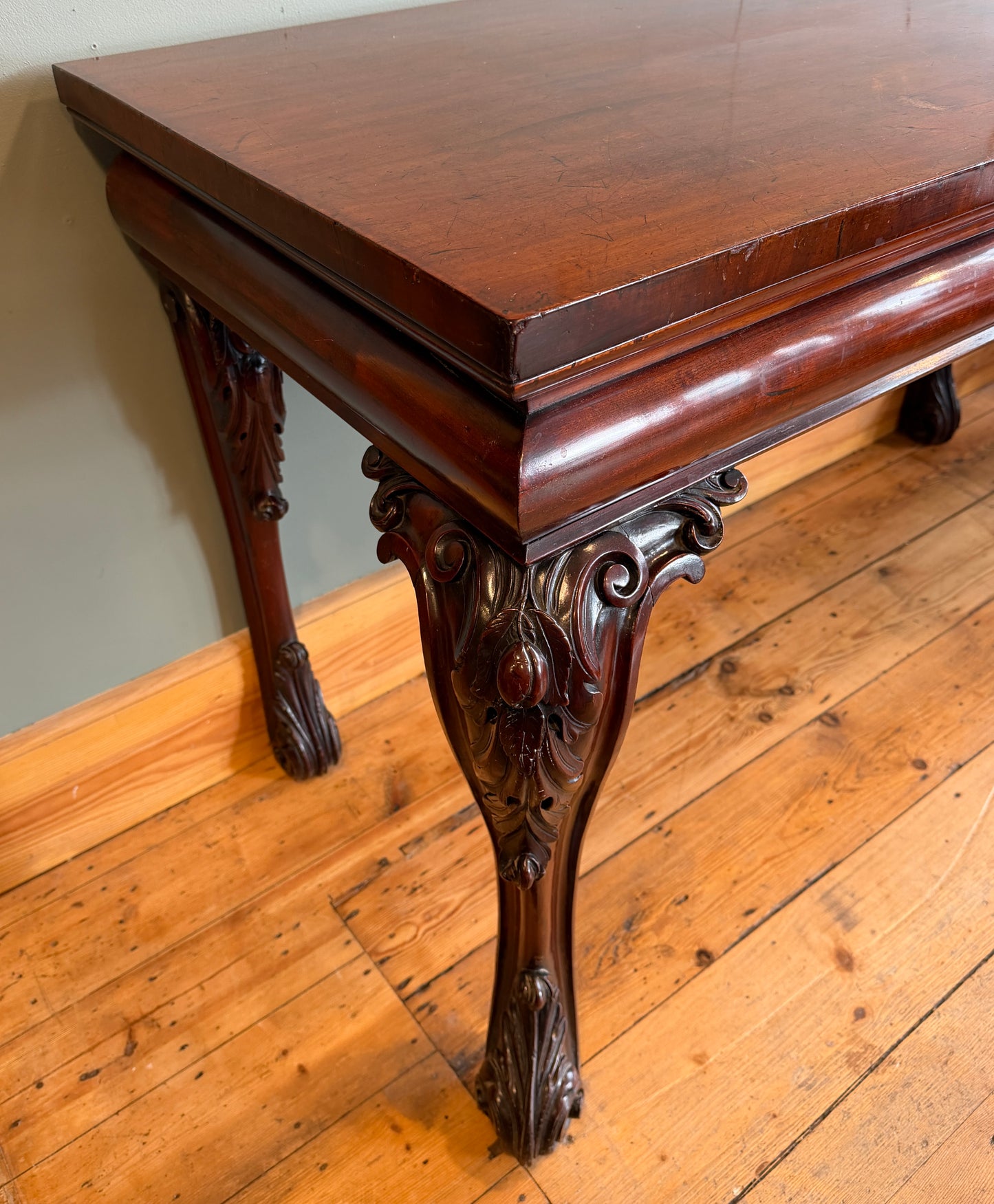 Stunning Antique 19th Century Mahogany Serving / Side / Console Table