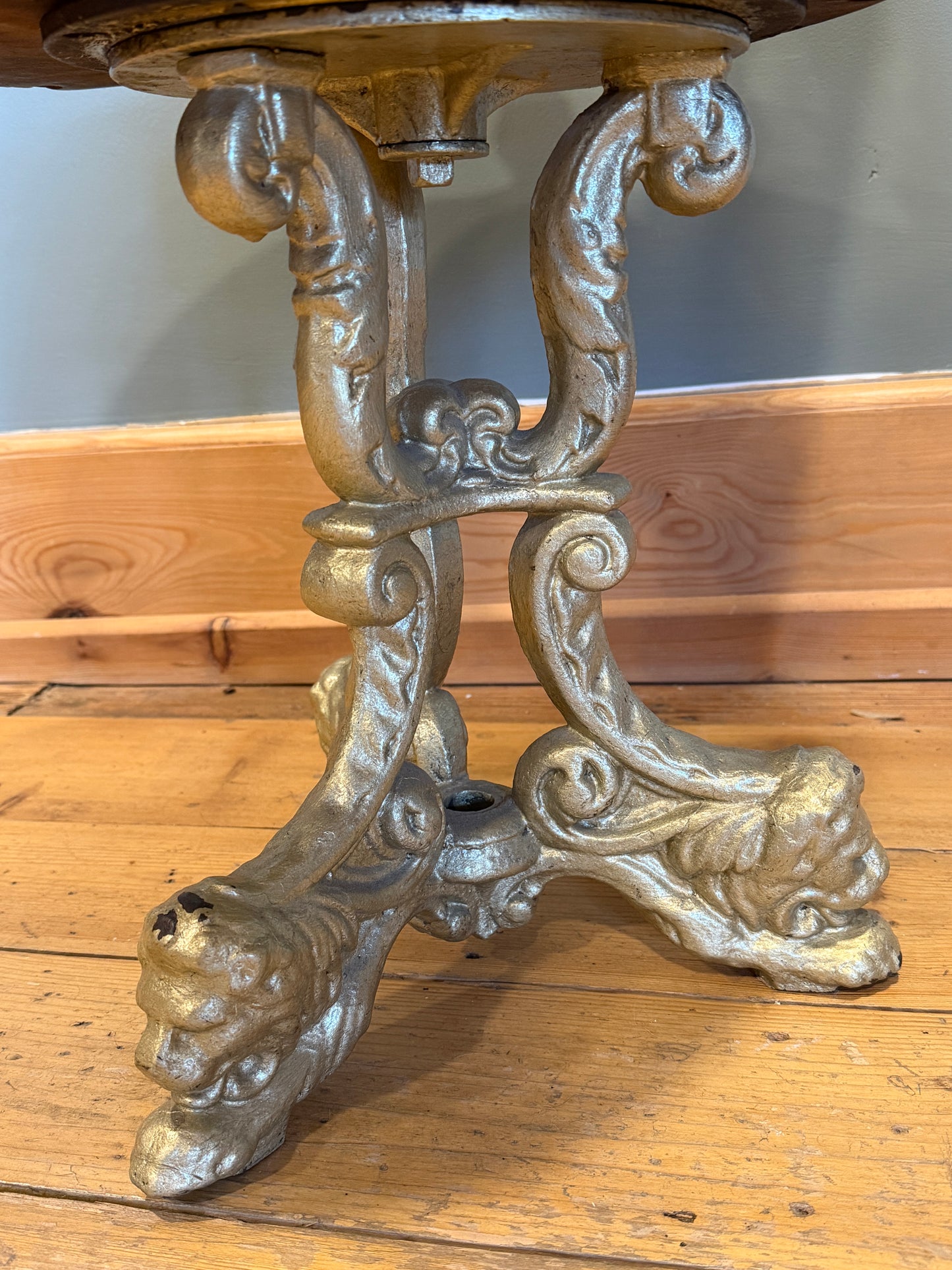 Rare Antique Victorian Mahogany & Cast Iron Ship / Captains Swivel Chair