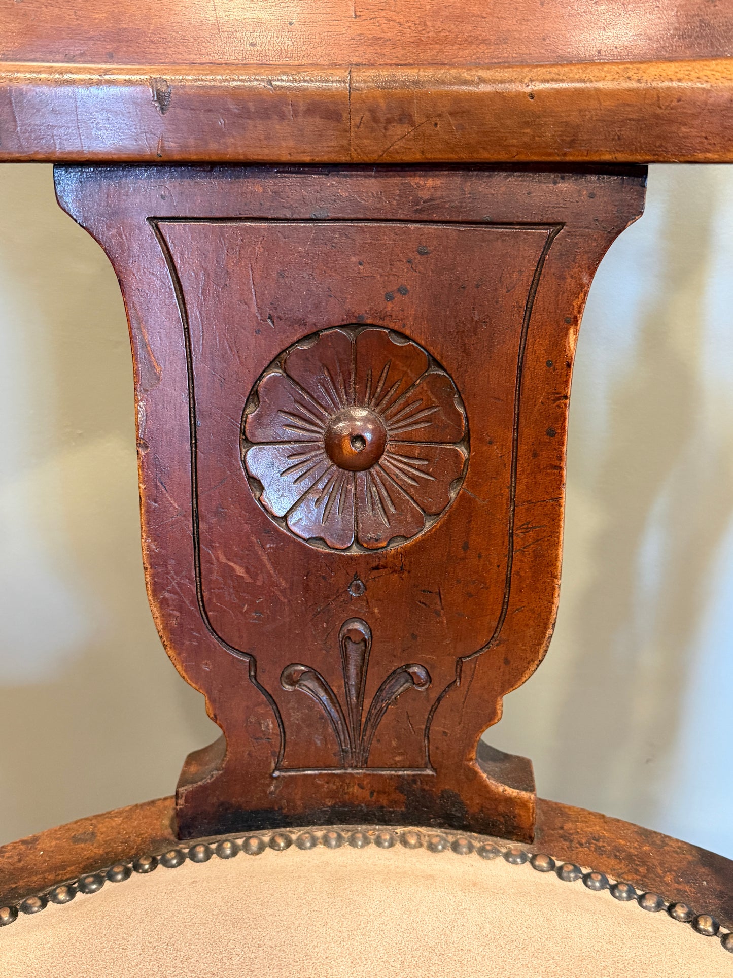 Rare Antique Victorian Mahogany & Cast Iron Ship / Captains Swivel Chair