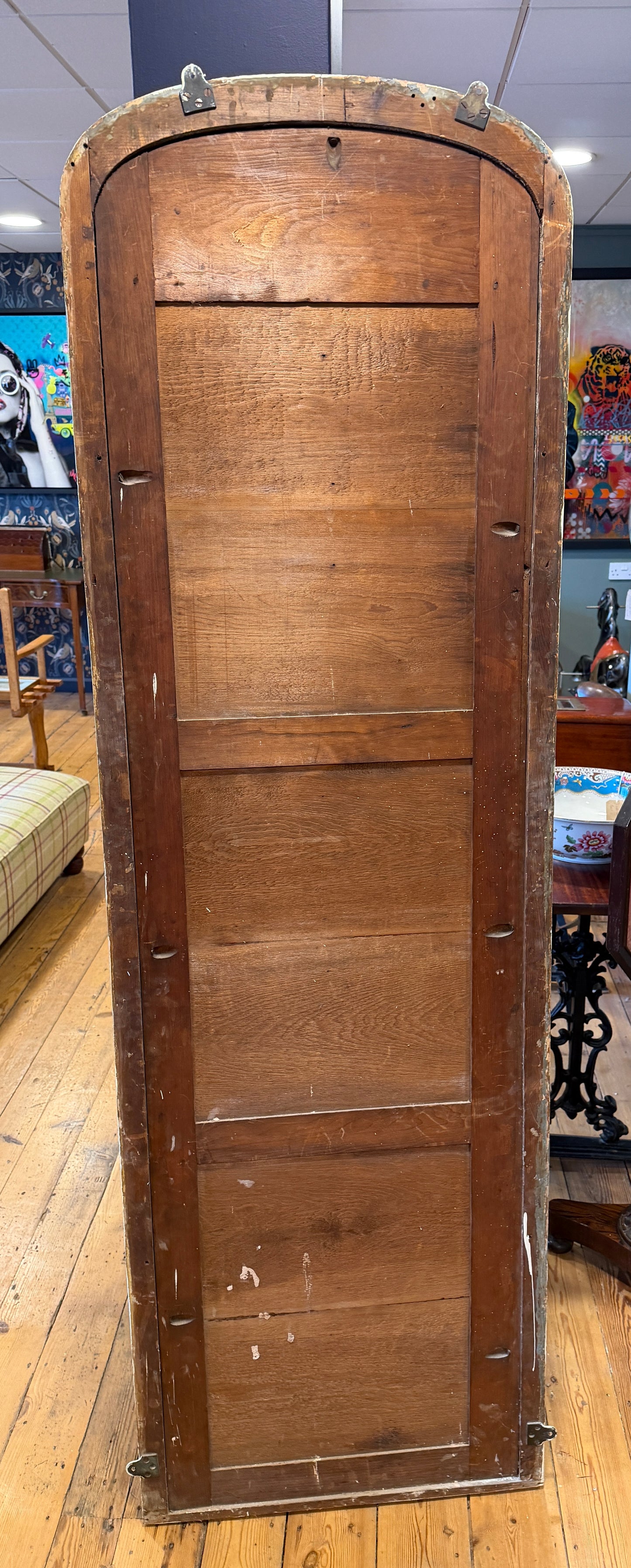 Stunning Large Antique Victorian Gilt Framed Dressing Mirror 2 Metres Tall