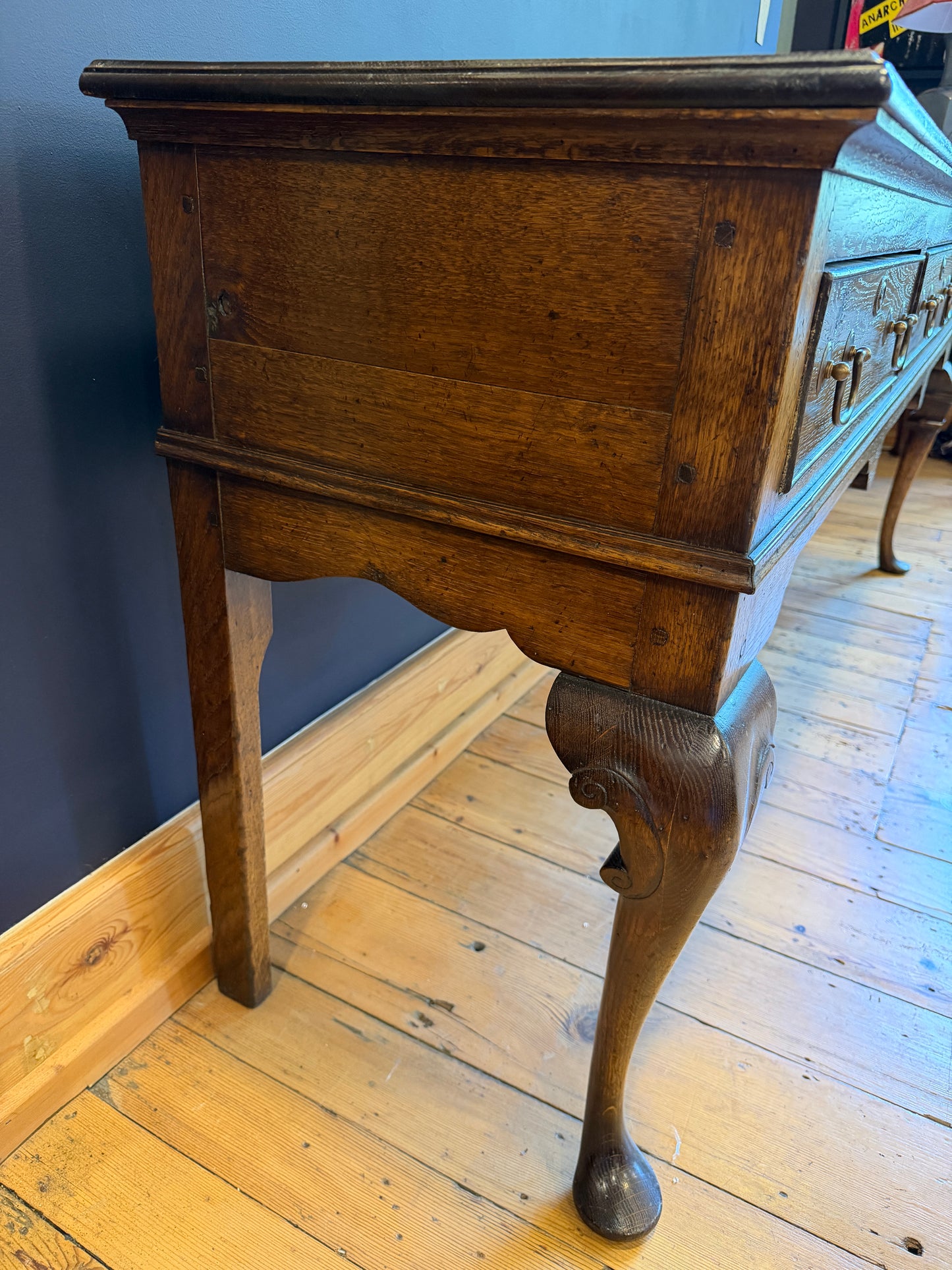 Superb Large Antique Georgian Design Oak Dresser Base Titchmarsh & Goodwin?