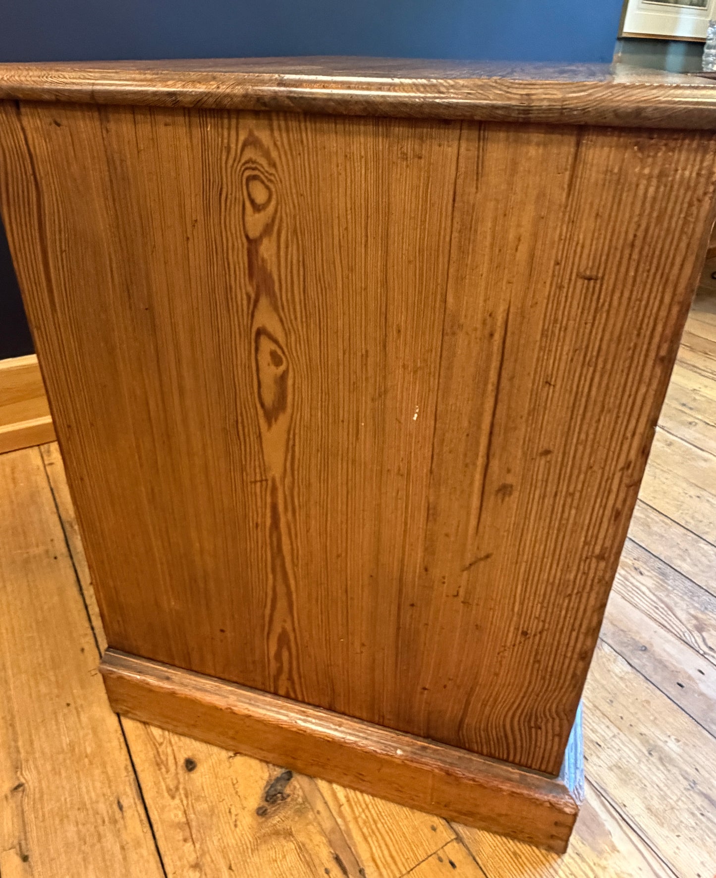 Antique Pitch Pine Plan Chest of Drawers Great Size c1900