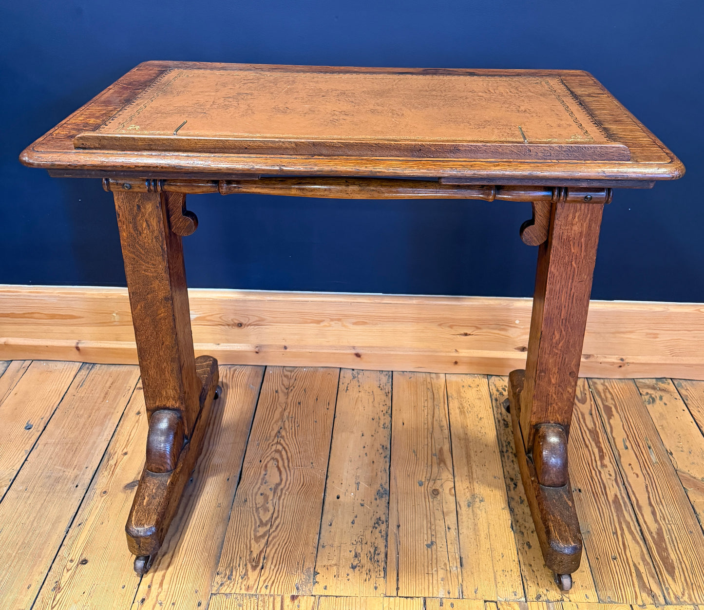 Antique 19th Century Oak Adjustable Reading Metamorphic Desk / Architects Table