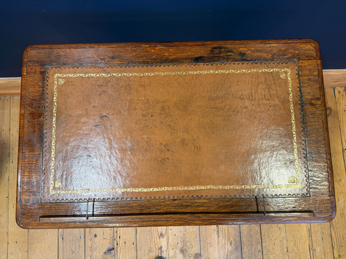 Antique 19th Century Oak Adjustable Reading Metamorphic Desk / Architects Table