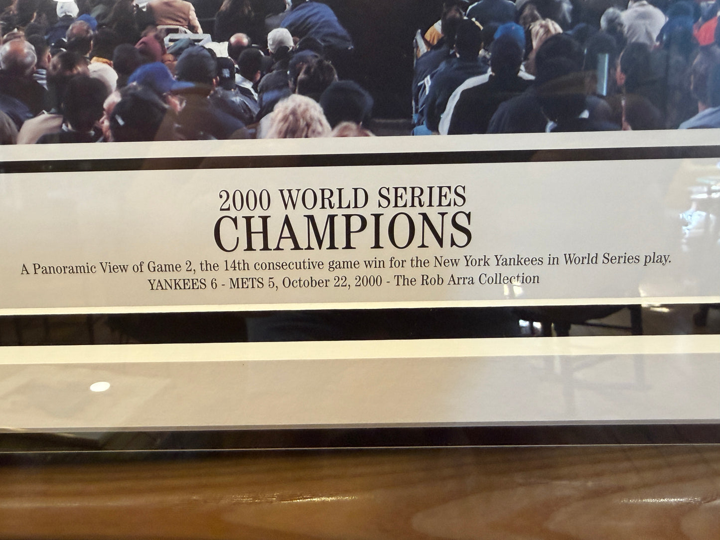 Rare Framed New York Yankees Signed Baseball Bat 2000 World Series