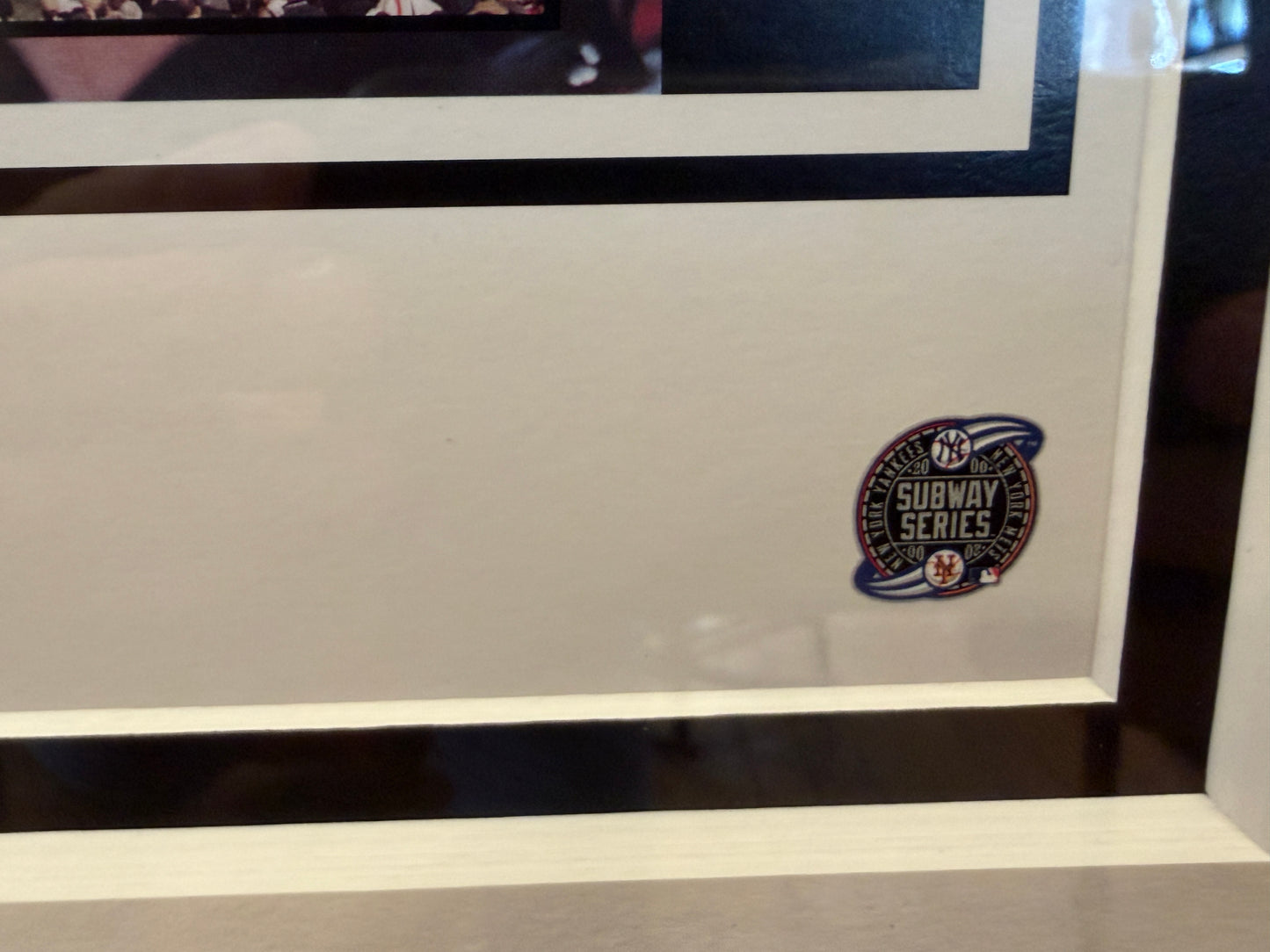 Rare Framed New York Yankees Signed Baseball Bat 2000 World Series