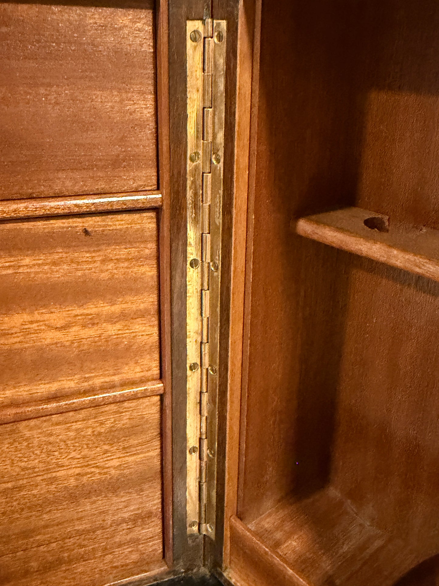 Rare Antique Smokers Cabinet Pipe Rack Burr Inlaid Walnut Faux Books Dunhill?