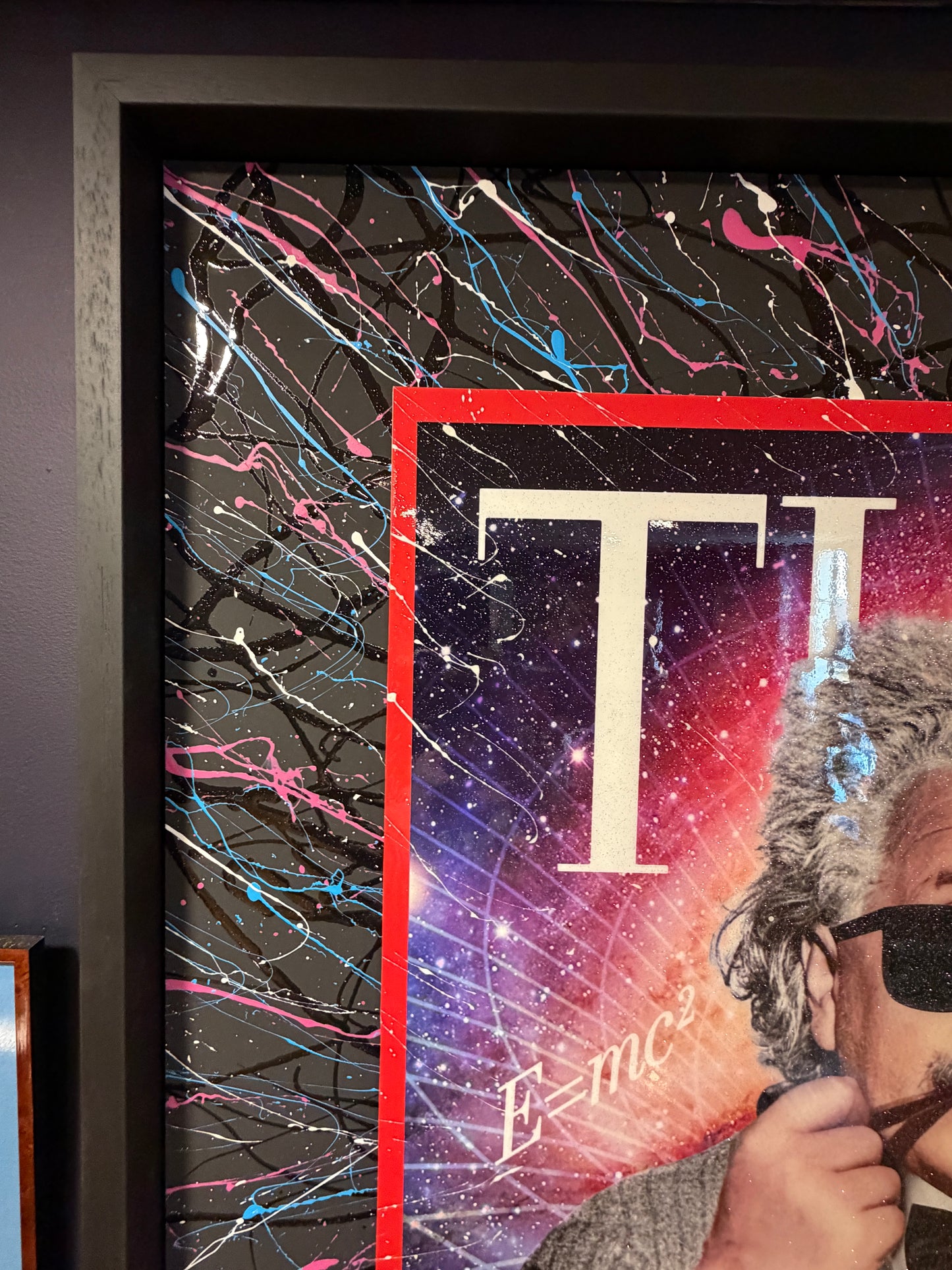 Mr Sly Original Large Signed Mixed Media Painting on Canvas Albert Einstein