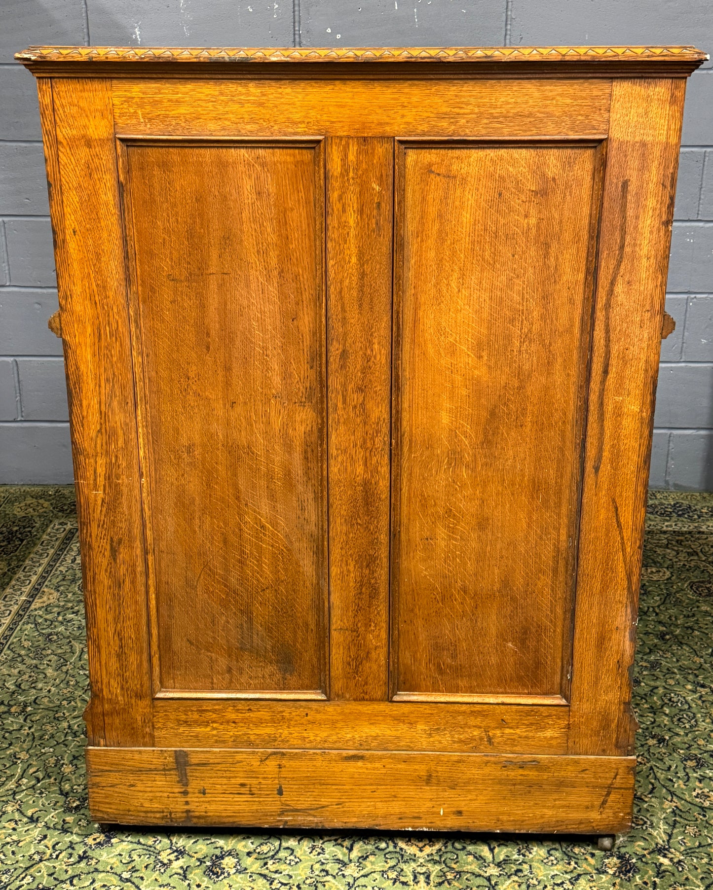 A Stunning Rare Antique Walnut Wooton Wells Fargo Fold Out Desk / Bureau c1880